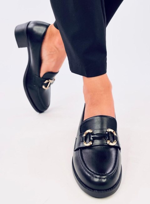 Czółenka na szerokim obcasie RABIER BLACK - 39 Czółenka na szerokim obcasie RABIER BLACK - 39