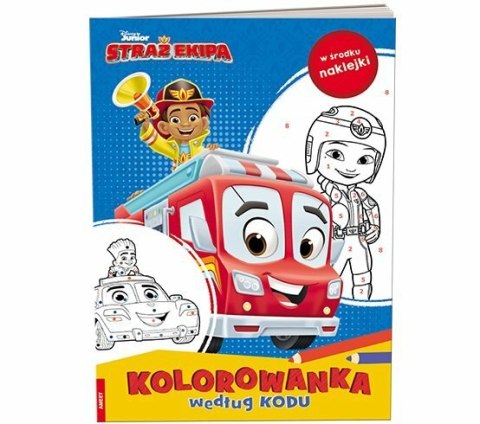 Kolorowanka według kodu. Disney. Straż ekipa. KKO-9104