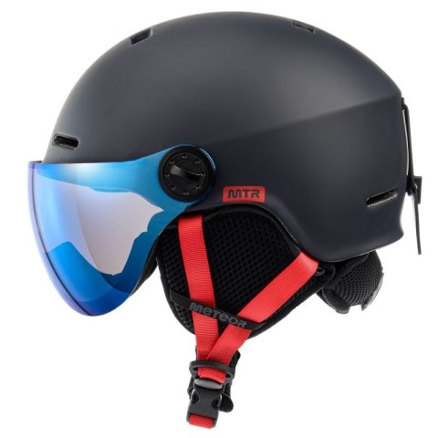 Kask narciarski Meteor Falven granatowy 24974-24976 Kask narciarski Meteor Falven granatowy 24974-24976