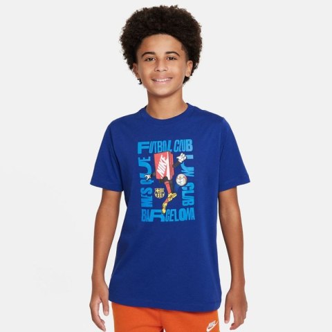 Koszulka Nike FC Barcelona SS Bxy Chrctr Tee Jr FQ6576-455 Koszulka Nike FC Barcelona SS Bxy Chrctr Tee Jr FQ6576-455