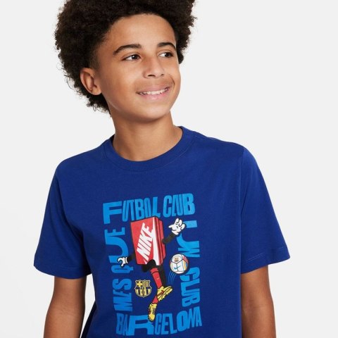 Koszulka Nike FC Barcelona SS Bxy Chrctr Tee Jr FQ6576-455 Koszulka Nike FC Barcelona SS Bxy Chrctr Tee Jr FQ6576-455