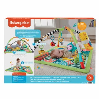 Fisher-Price Mata edukacyjna 3w1 Las tropikalny HJW08 MATTEL