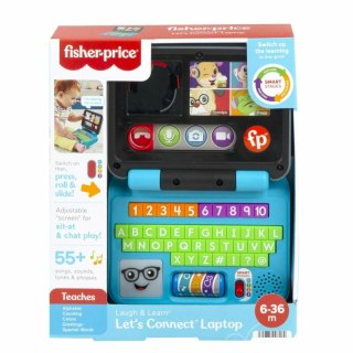 Fisher-Price Ucz się i Śmiej Edukacyjny Laptop Malucha Porozmawiajmy HHX33 MATTEL