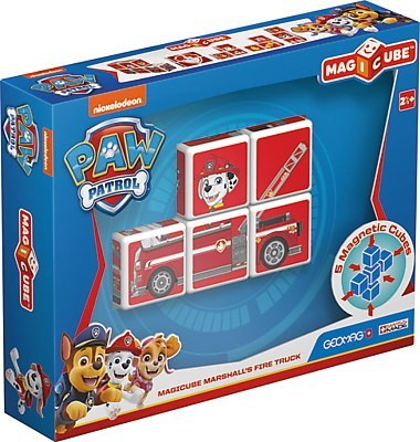 GEOMAG MagiCube Paw Patrol / Psi Patrol - Pojazd Marshall - klocki magnetyczne 5el. G080