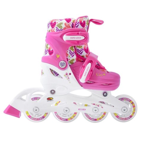 Wrotki-rolki-łyżwy regulowane Smj sport Combo Hearts 3w1 Led Jr HS-TNK-000011510 Wrotki-rolki-łyżwy regulowane Smj sport Combo Hearts 3w1 Led Jr HS-TNK-000011510