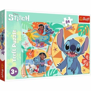 Puzzle 24el Maxi Wesoły dzień Lilo i Stitch. Lilo & Stitch 14365 Trefl