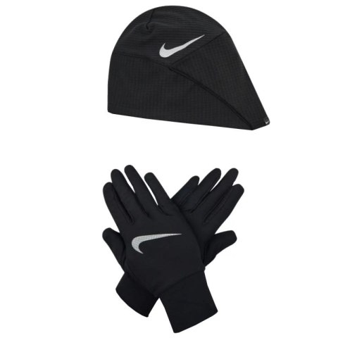 Zestaw czapka i rękawiczki Nike Wmns Essential Running Hat-Glove Set N1000595-082 Zestaw czapka i rękawiczki Nike Wmns Essential Running Hat-Glove Set N1000595-082